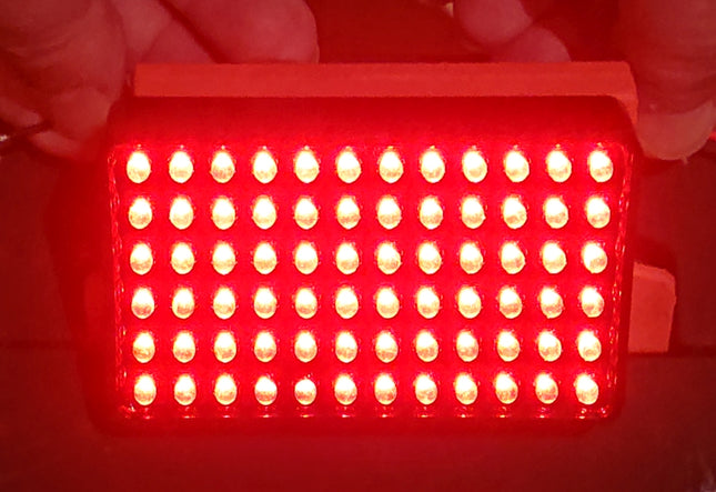 Rain Light Red LED High Intensity - FIA Certified & Approved Rectangle 105 x 65mm