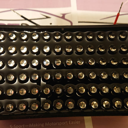 Rain Light Red LED High Intensity - FIA Certified & Approved Rectangle 105 x 65mm