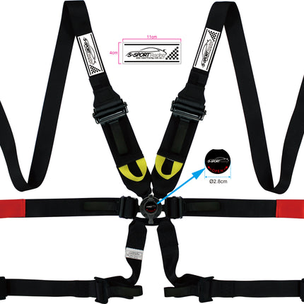 6 Point Racing Harness Endurance Style FIA Certified Belts