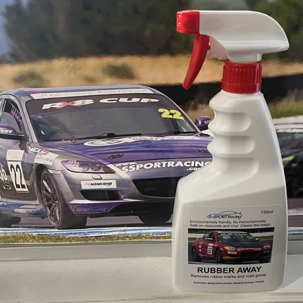 Rubber Away Race Car Cleaning Made Easy