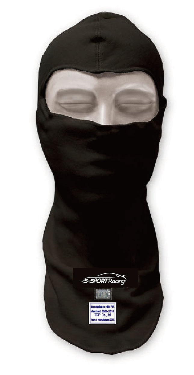 Car Racing Balaclava FIA Approved Single eye port Black