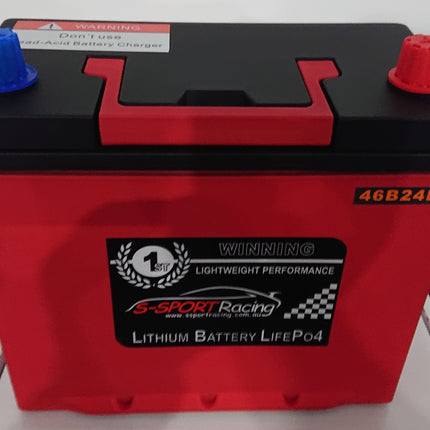 12v Lithium LiFePO4 600cca Lightweight Performance Race Car Battery SSB-46B24R