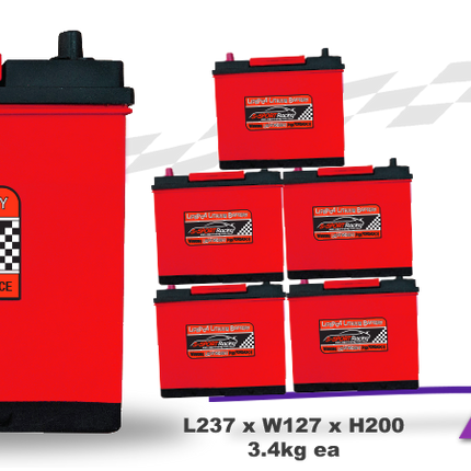 12v Lithium LiFePO4 600cca Lightweight Performance Race Car Battery SSB-46B24R